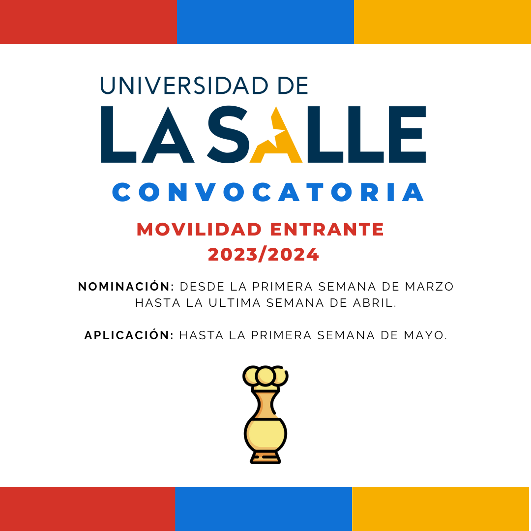Convocatoria Movilidad UNIVERSIDAD DE LA SALLE - Colombia 2023-2024